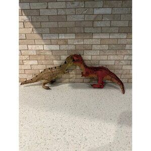 Disney Animal Kingdom Rubber Latex Plush Tyrannosaurus Rex T-Rex Figure bundle